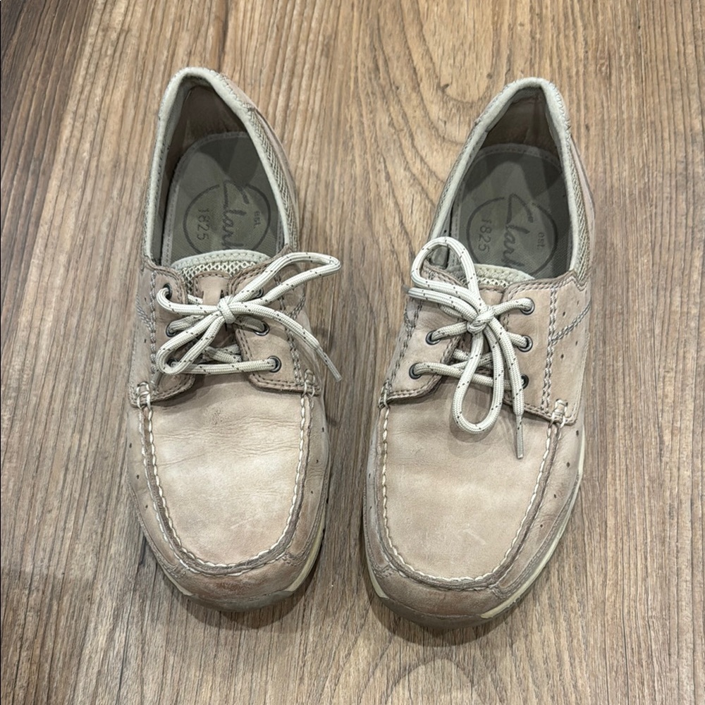 Clarks Men's Light Tan Boat Shoes
